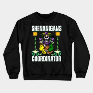 Shenanigans Coordinator - Joker Playing Guitar Crewneck Sweatshirt